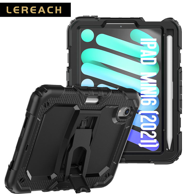 Lereach ốp có chân đế cho ipad mini 6 5 4 ốp lưng chống sốc có giá đỡ