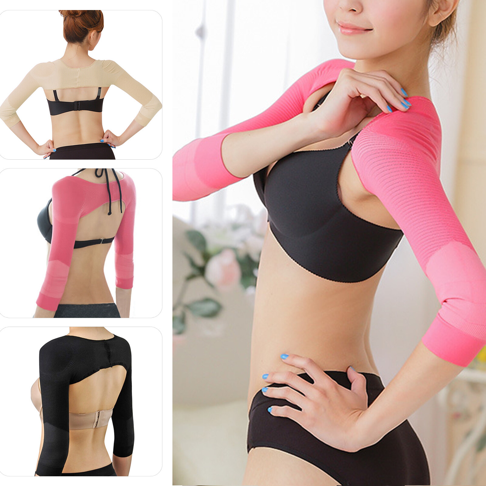 Bullker ผู้หญิง Corset Body Shaping Anti-ค่อมแขนการบีบอัดหน้าอกดันด้านบน