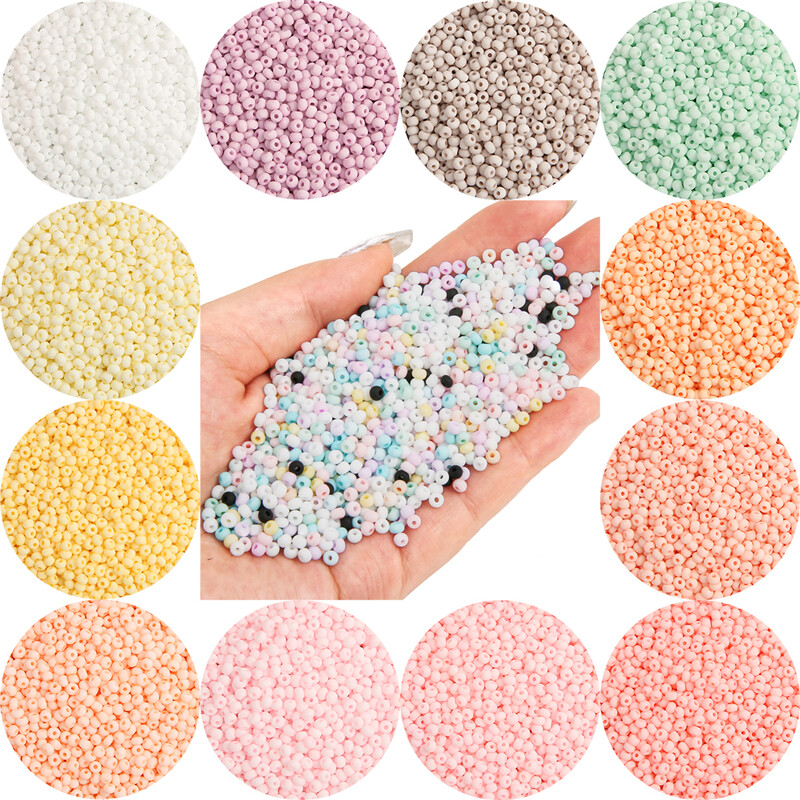  660pcs 3mm quyến rũ Czech Glass seedbeads Vòng tay tự Làm Vòng Cổ Chất lượng cao màu trơn hạt cườm cho phát hiện làm đồ trang sức 