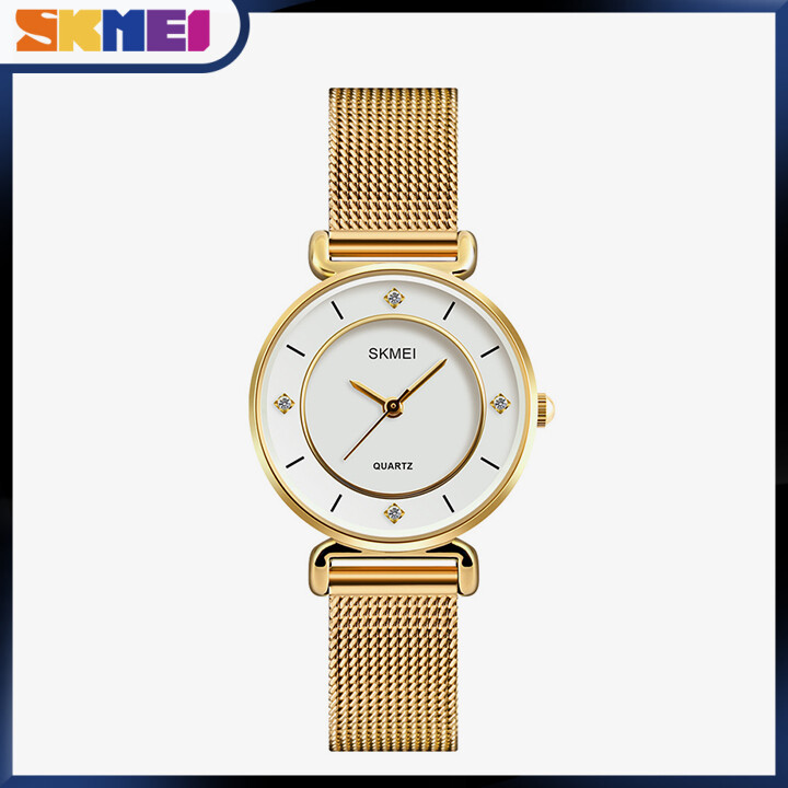 Đồng Hồ Skmei Cho Nữ Quartz Không Thấm Nước Thép Không Gỉ Đơn Giản Đồng Hồ Đeo Tay Thanh Lịch 1330