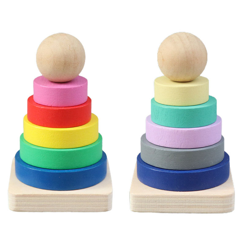 Đồ Chơi Vòng Cột Tháp Mododo 1 Bộ Trò Chơi Xếp Chồng Cho Bé Trai Bé Gái Đồ Chơi Giáo Dục Sớm Hình Dạng Hình Học, Món Quà Đẹp, Bằng Gỗ Nhiều Màu