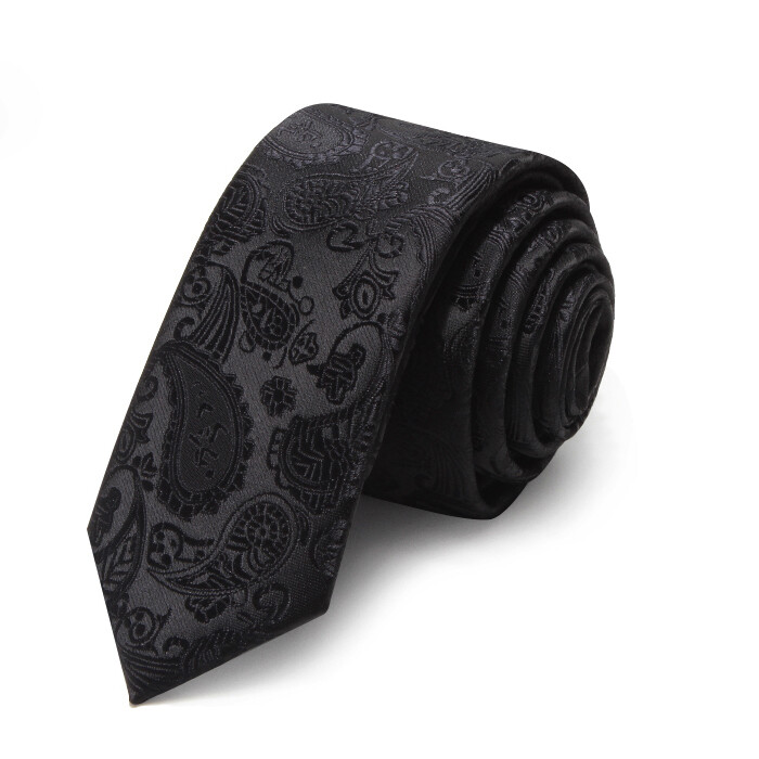 Cà vạt bó sát 5.5cm mới cà vạt paisley màu xanh thời trang sang trọng cho nam váy cưới vải jacquard corbatas gravata cho nam công sở, cà vạt mỏng