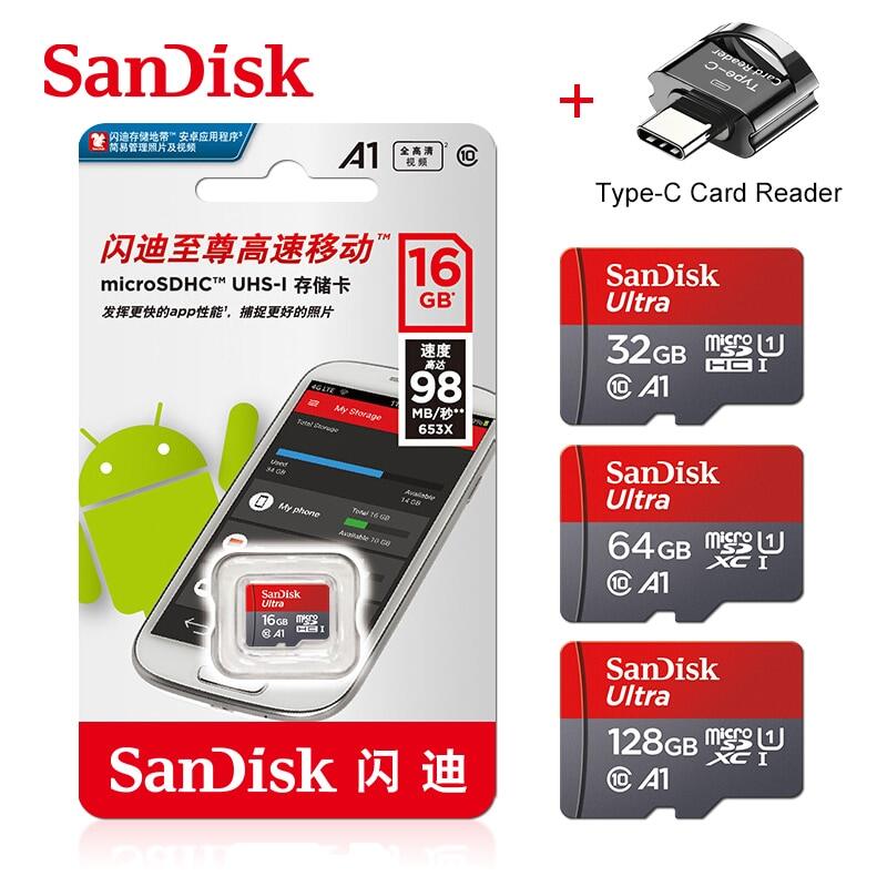 Thẻ Nhớ Sandisk Chính Hãng Thẻ Micro SD 32GB 16GB Class 10 Microsdhc 64GB