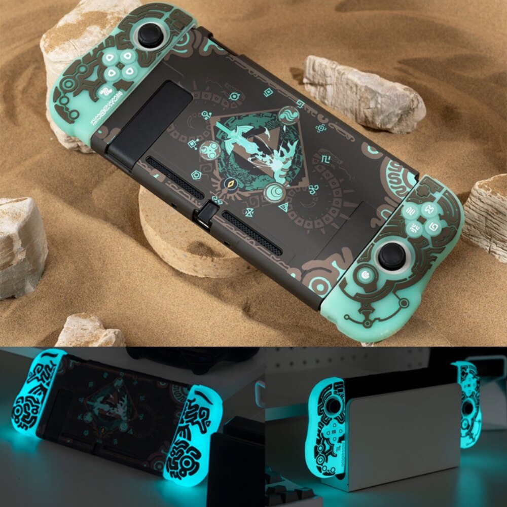 Zelda nước mắt của Vương Quốc Sáng trường hợp khó khăn cho Bộ chuyển đổi Nintendo & chuyển đổi OLED joycon Bìa NS miếng bảo vệ màn hình 9H kính cường lực