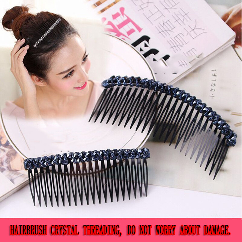 Lược chải tóc pha lê hàn quốc lược chải tóc mái lược ngược kẹp tóc dụng cụ sắp xếp tóc gãy phụ kiện tóc kẹp tóc