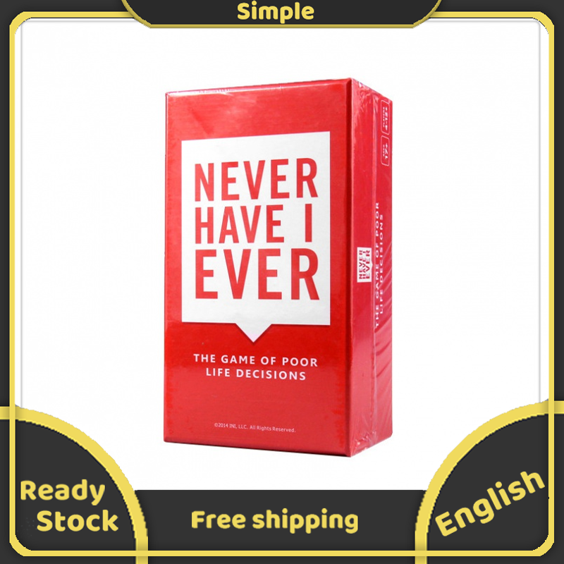 Never Have I Ever Board Game Không Bao Giờ Có Tôi Từng Thẻ Trò Chơi-Trò Chơi Của Cuộc Sống Nghèo Khó Quyết Định
