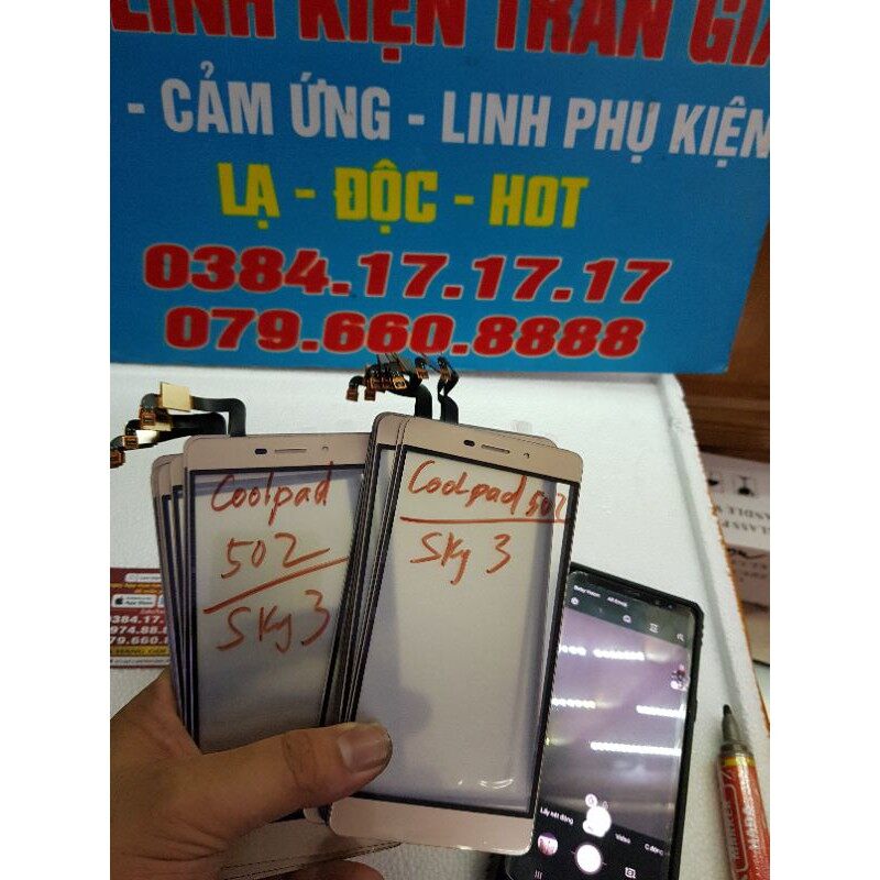 Cảm ứng coolpad 502/sky 3 zin