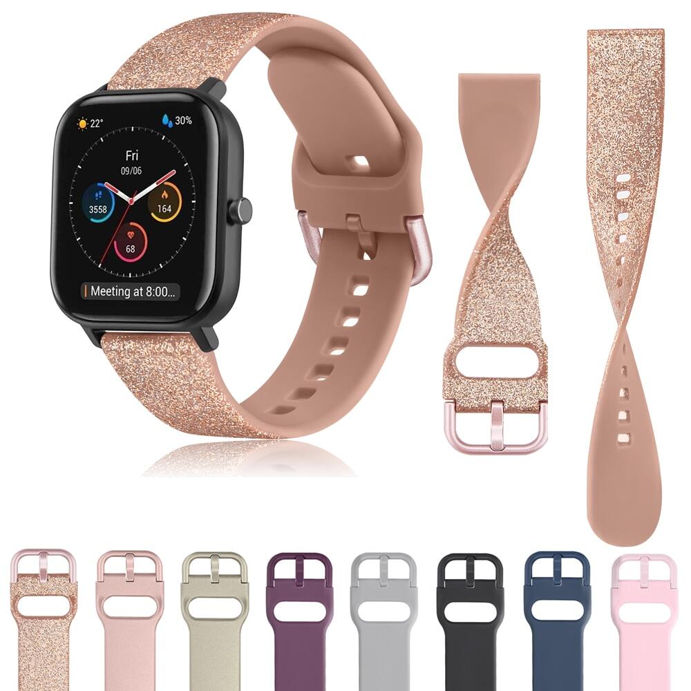 【DY】22mm 20mm Silicone Band For Amazfit GTR 42mm/GTS 2 Strap Watch Bracelet Watchband Wristband For Amazfit BIP/ Bip Pace Lite Strap
