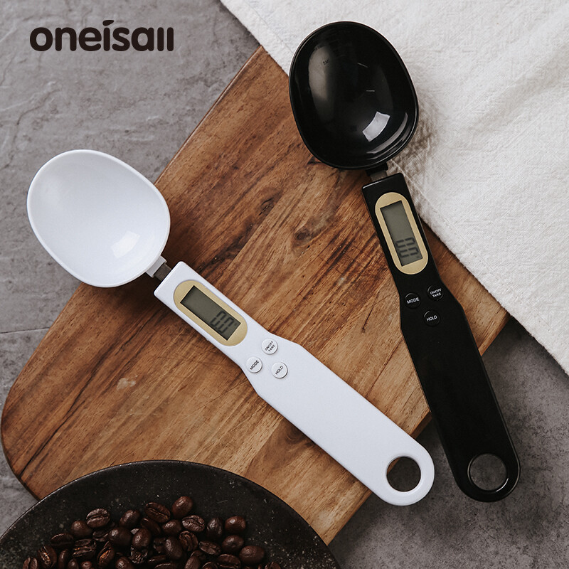 ONEISALL Muỗng Điện Tử Muỗng Đo Cân Kỹ Thuật Số Muỗng Cà Phê Hạt Đậu 500G/0.1G Dụng Cụ Nhà Bếp Gram LCD