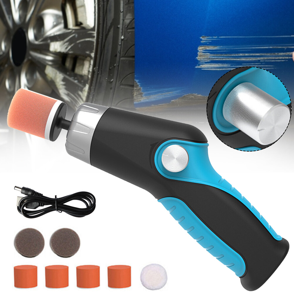 Máy đánh bóng điện mini 60w máy đánh bóng xe hơi tốc độ biến thiên 8500 vòng/phút kèm miếng đánh bóng để đánh bóng mài xe