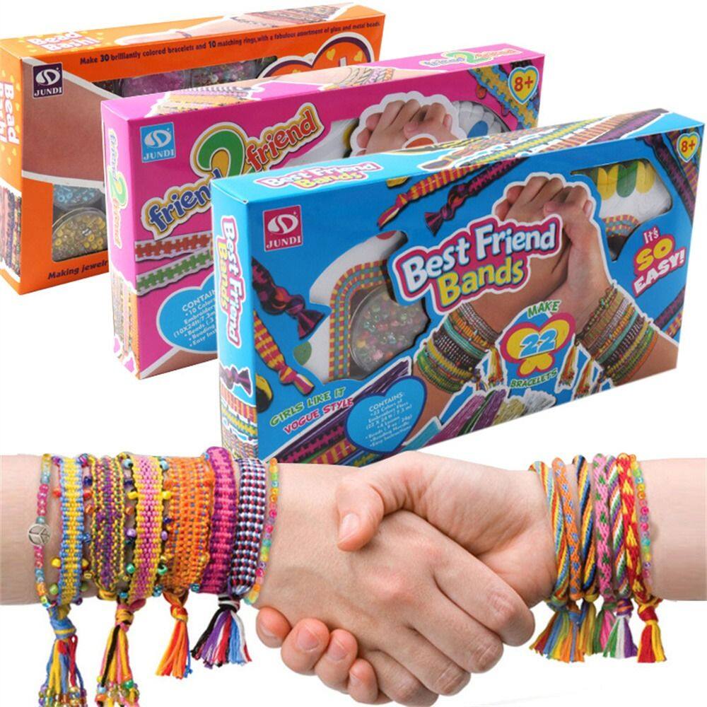 LOVEYOUG Arts for Kids Party Supply Girls Gift Kirls DIY Toy DIY Craft Girls Toys Bracelet Making Kit Friendship Bracelet Making Friendship Craft Kit Jewellery Making Kit