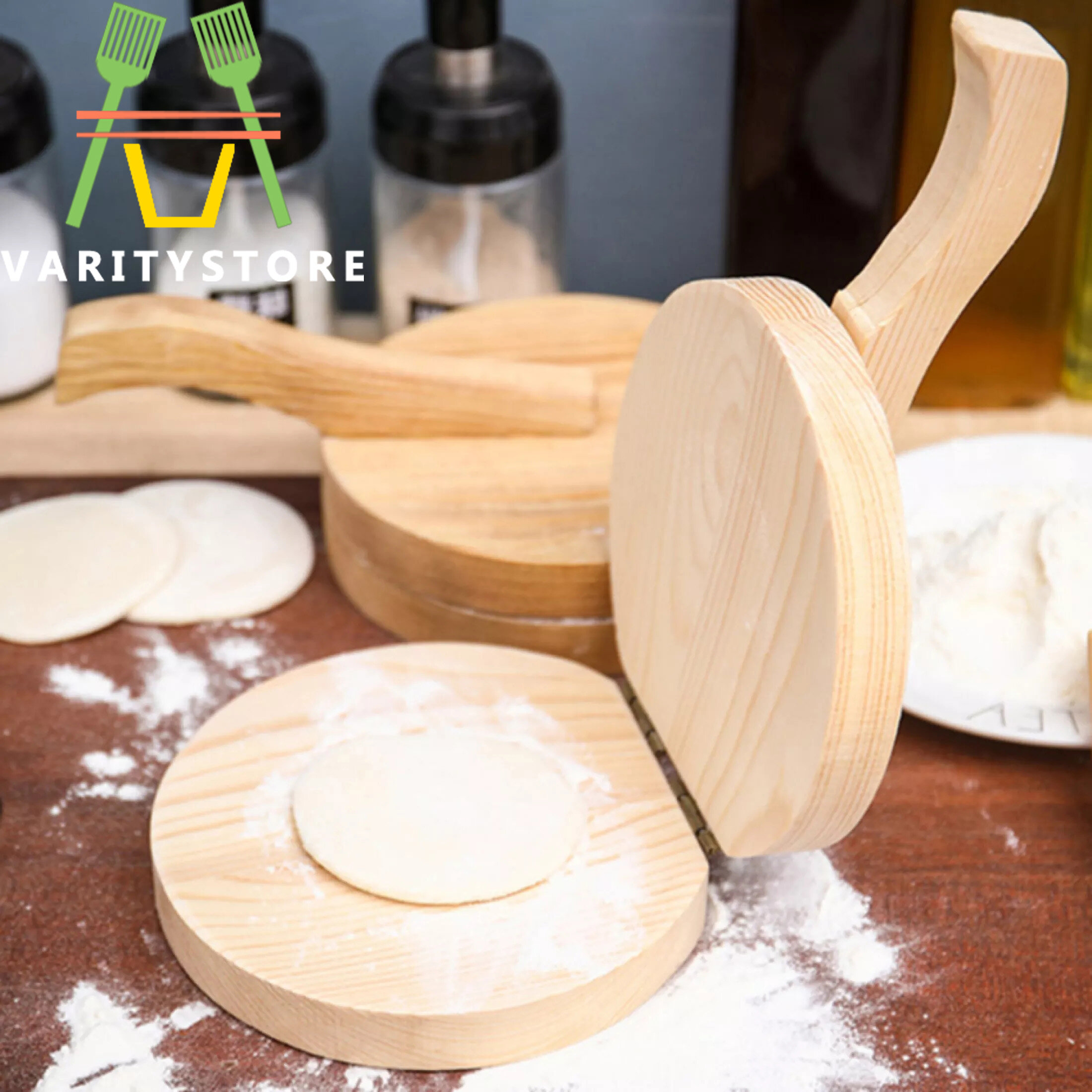 1 cái dụng cụ ép bột dụng cụ ép bột dụng cụ ép bánh bao gỗ da bánh bao máy ép bột dụng cụ ép bánh bao