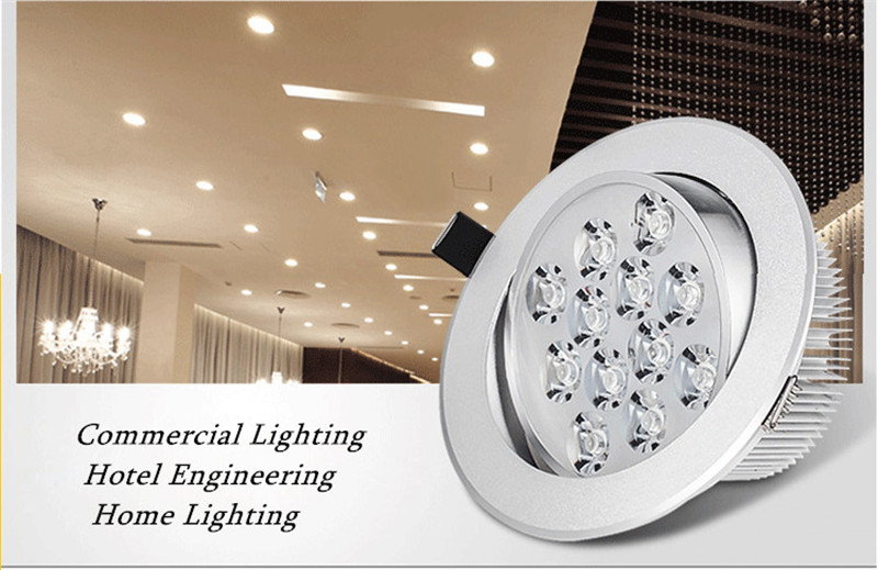 Angelila LED Ceiling Downlight 5W 7W 9W 12W 15W Round Recessed Lamp 200V-240V Led Bulb Bedroom Kitchen Indoor LED Spot Lighting