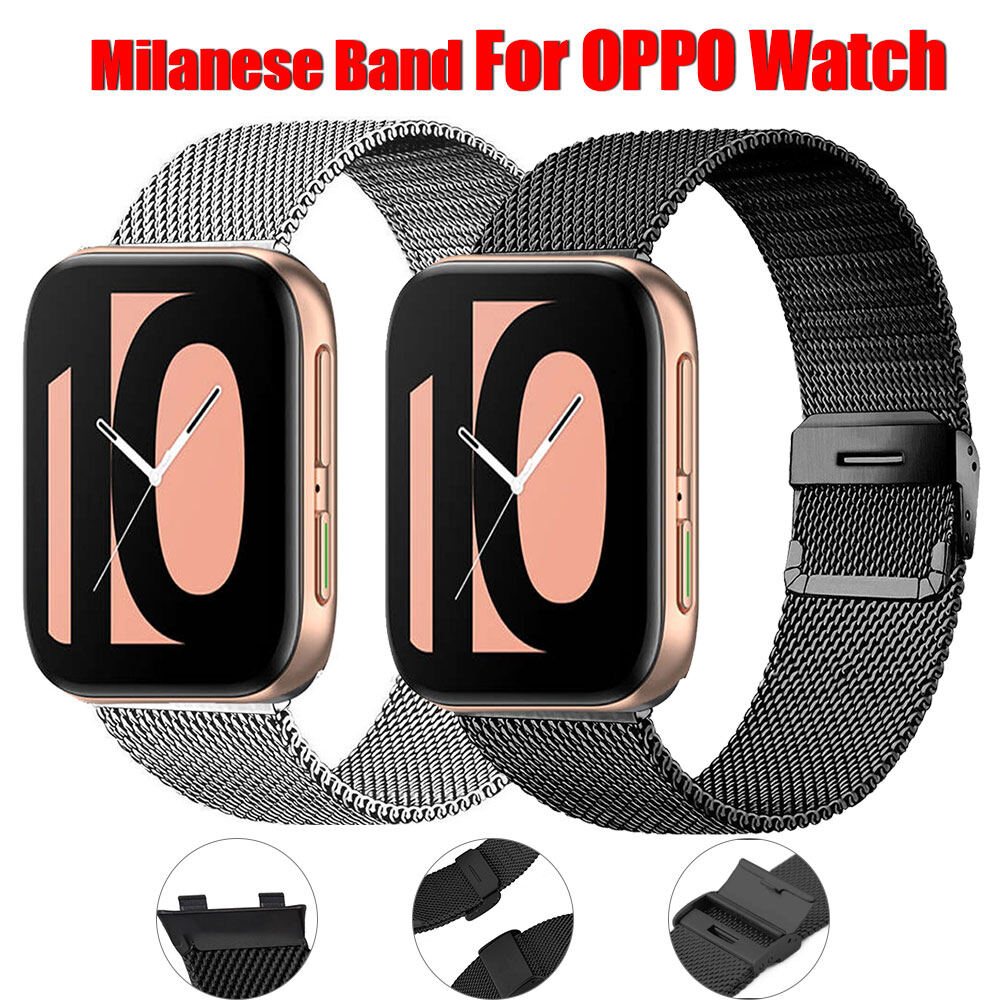 Dây Đeo Milan Cho Đồng Hồ OPPO 41Mm 46Mm Phụ Kiện Dây Đeo Đồng Hồ OPPO Khóa Kim Loại Inox, Vòng Đeo Tay Dây Đồng Hồ 46Mm