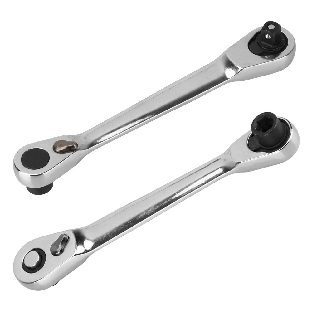 Dụng cụ mũi khoan ổ cắm nhanh hai đầu mini 1/4 inch có tay cầm bánh cóc cờ lê cần vặn vít cờ lê ổ cắm bánh cóc