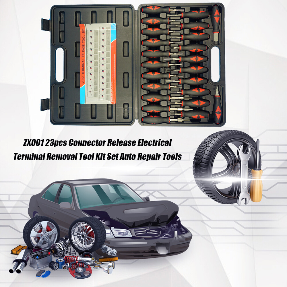 Nishore-bộ dụng cụ tháo thiết bị đầu cuối điện nhả đầu nối zx001 23 món dụng cụ sửa chữa ô tô
