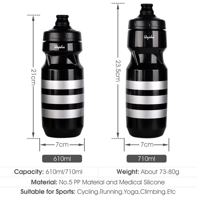 Rapha 610710ML Bicycle Water Bottle Ultralight Portable Sports Drink Bottle Leakproof PP Bike