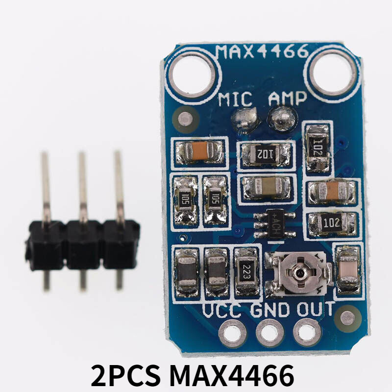 Mô-đun gy-max4466 electret bộ khuếch đại micrô max4466 độ lợi có thể điều chỉnh cho arduino