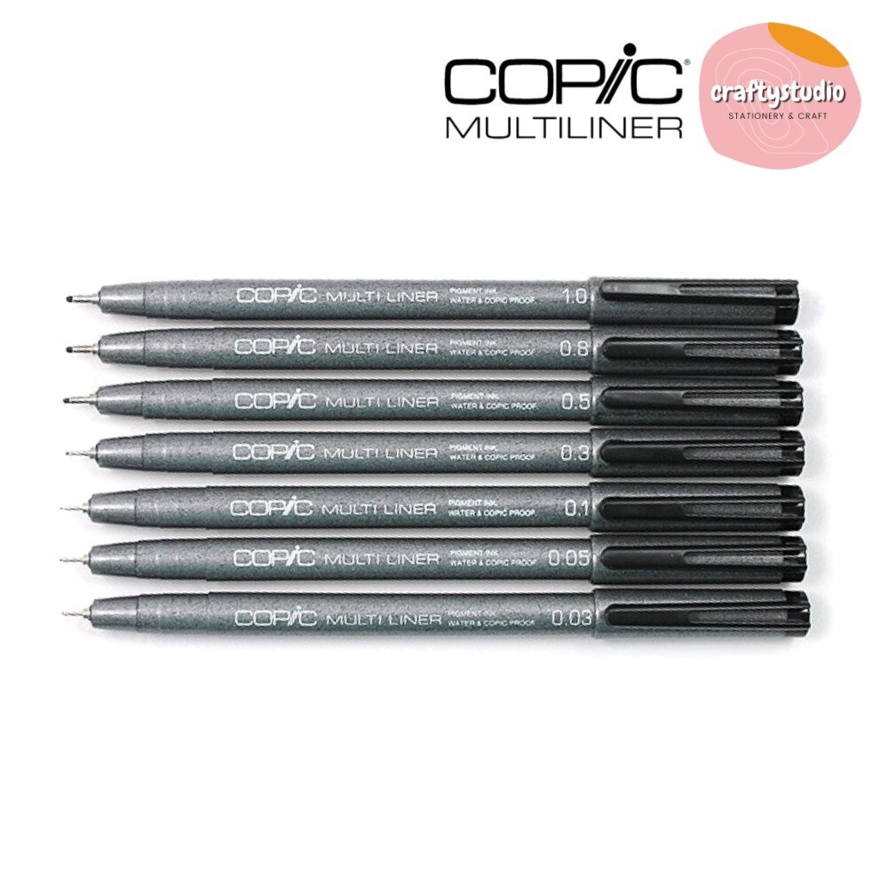 small stationery store Copic Black Multiliner Pen Copic Multiliner Marker