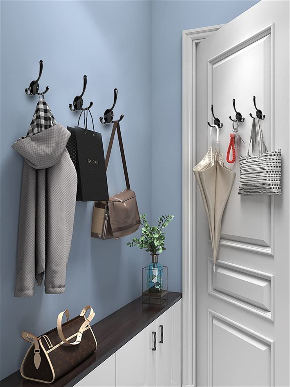 heavy duty wall hooks for backpacks
