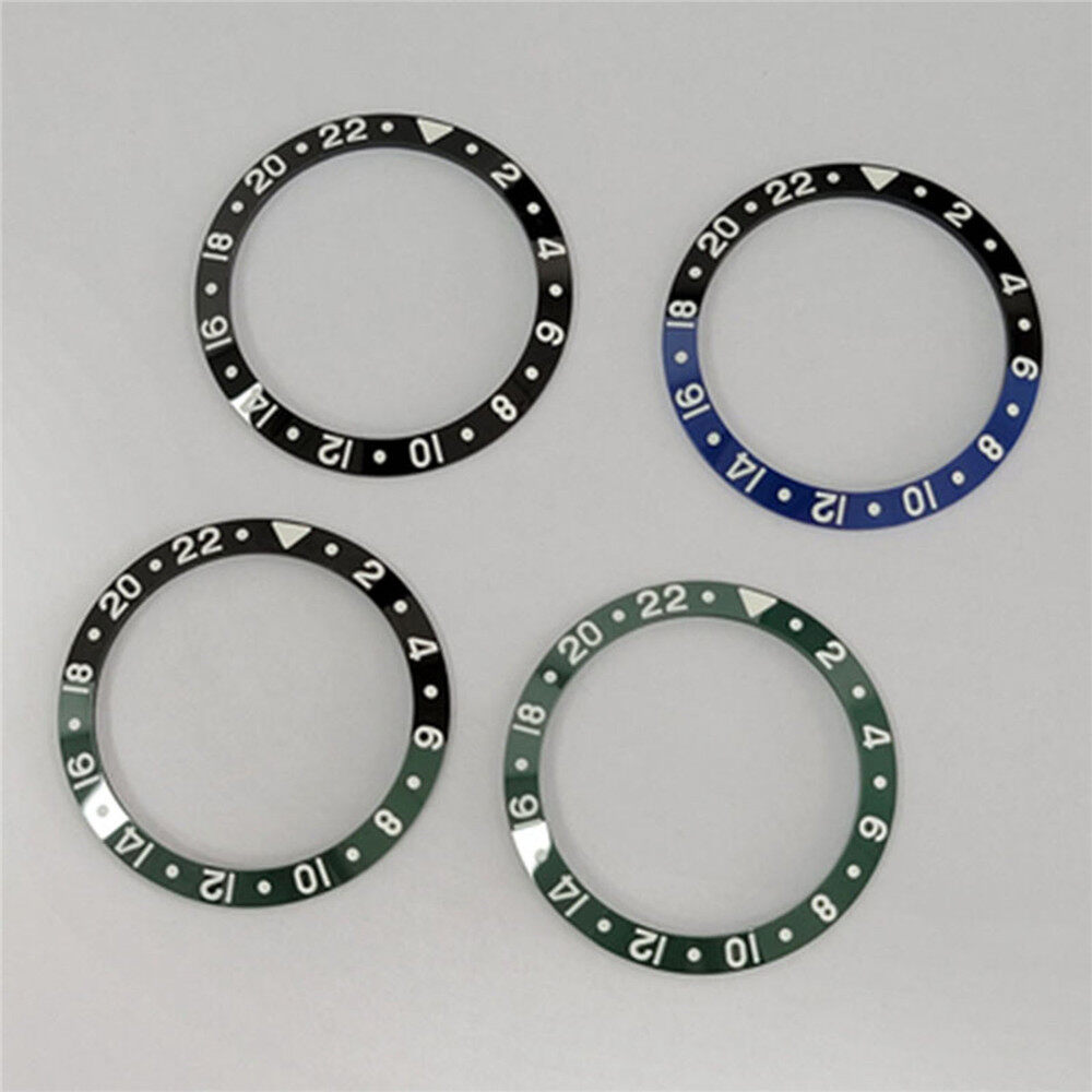 Phụ kiện nâng cấp sửa chữa bezel đồng hồ ceramic màu xanh lá đồng hồ dạ quang