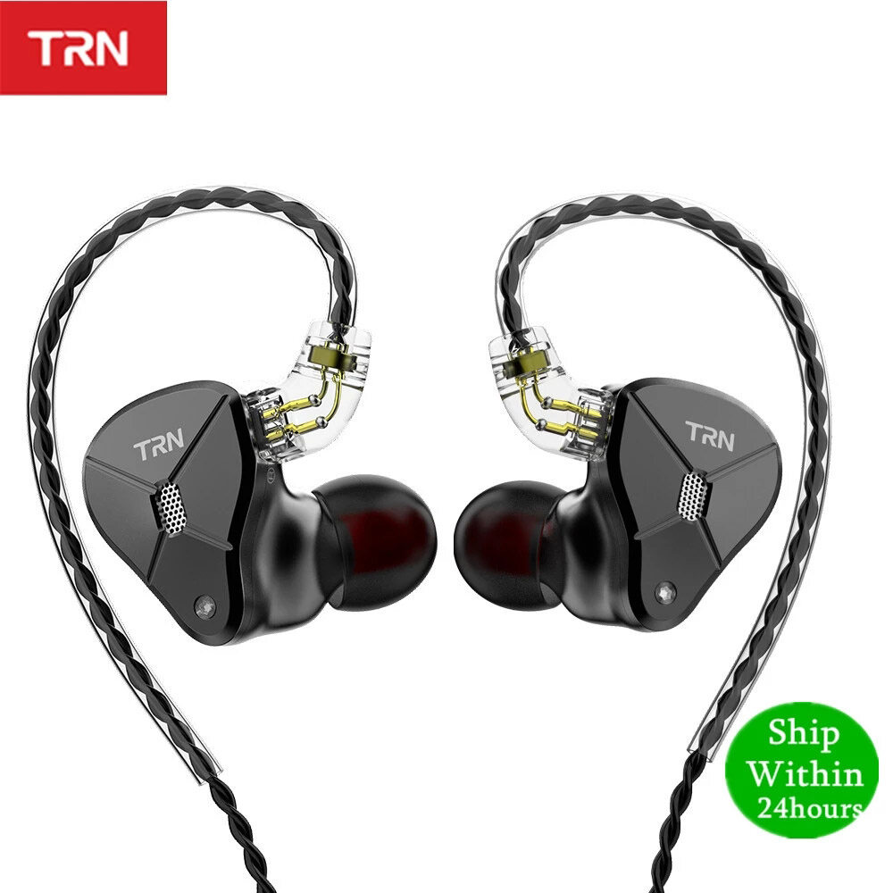 TRN BA5 5BA In Ear Earphone Metal IEM HIFI Monitor Running Sport Headset
