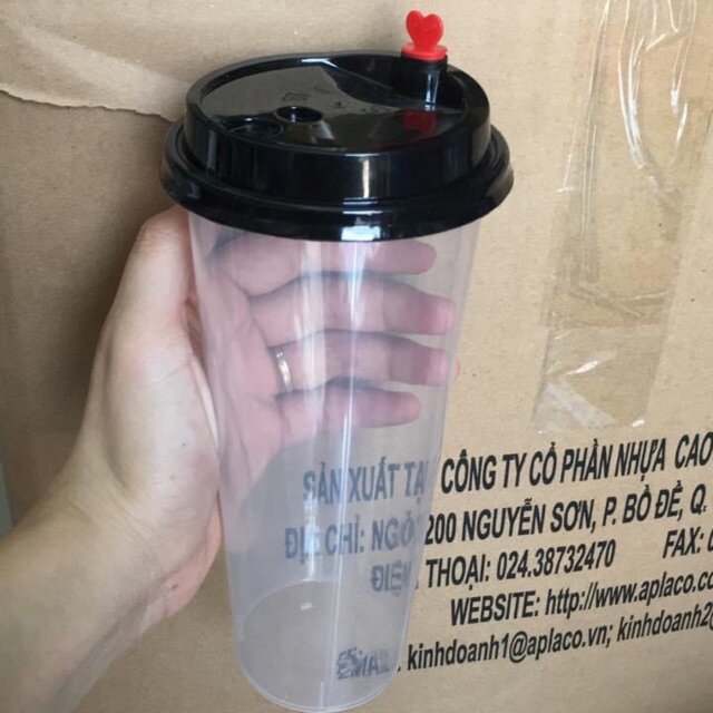 10 Cốc Nắp Tim 700Ml