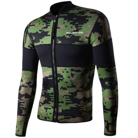 Camouflage Neoprene Wetsuit Set - UV and Jellyfish Protection