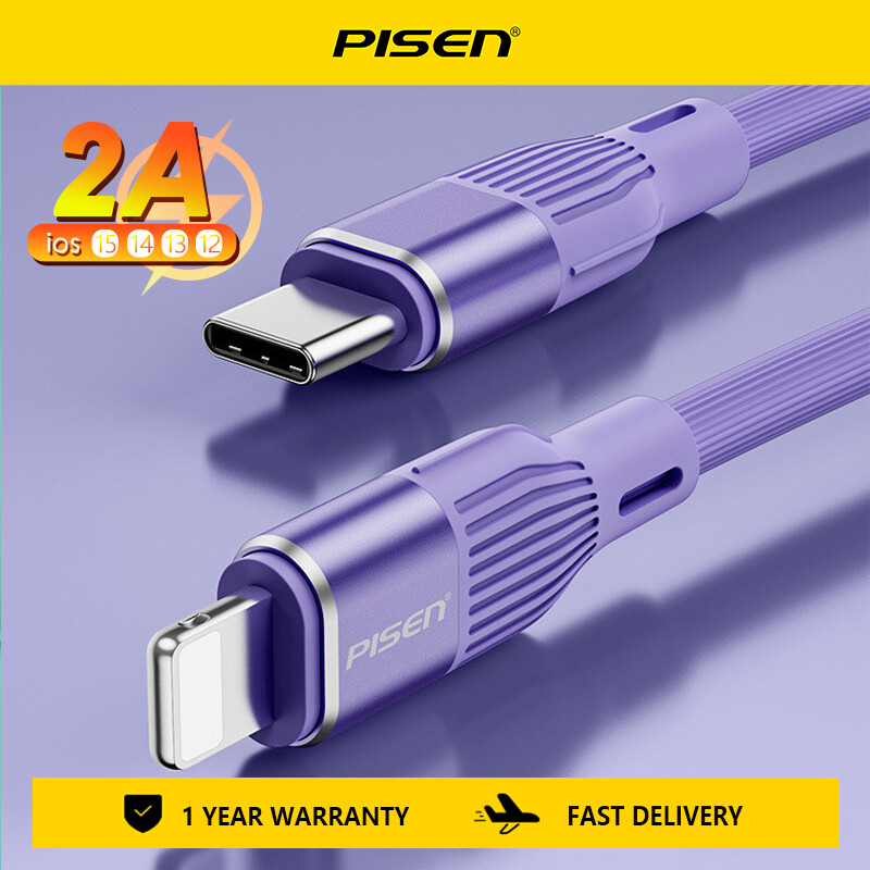 Pisen usb c cáp pd 20w dây sạc nhanh cho iphone 14 13 12 pro max sạc cho macbook ipad pro type-c usb-c dây cáp truyền dữ liệu