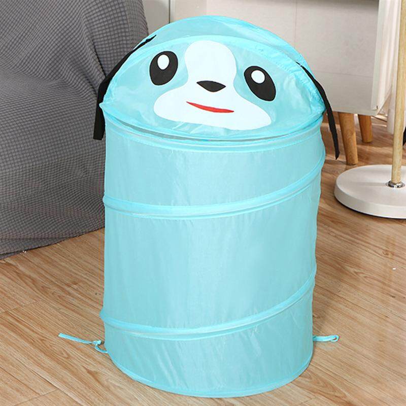 Giỏ Đựng Đồ Giặt Dễ Thương, Giỏ Đựng Đồ Giặt Có Nắp, Xô Gấp Quần Áo Vịt Mèo Chó Ếch Hoạt Hình Hộp Đựng Đồ Chơi Trẻ Em Giỏ Đựng Đồ Giặt