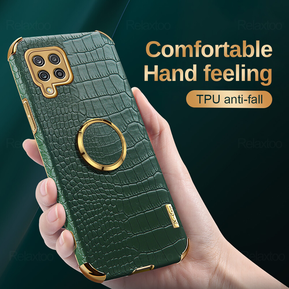 Bao Da Cá Sấu Cho Samsung Galaxy A12 Ốp Lưng, Ốp Điện Thoại Samsung A12 A02 A32 A52 A72 M11 A 12 32 52 72