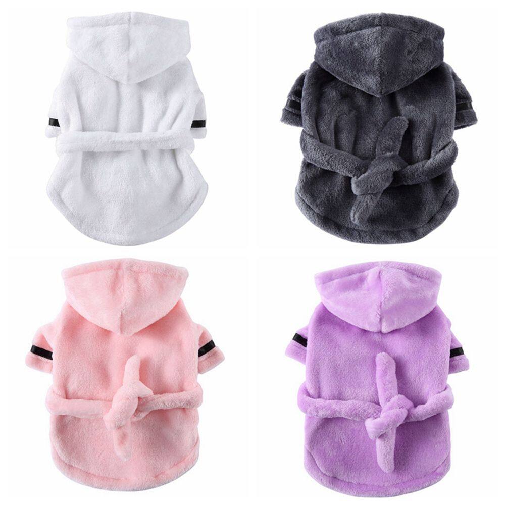 Gudy đồ ngủ mềm dày đồ dùng cho thú cưng tắm bằng vải flanen cho chó lớn nhỏ khăn tắm cho thú cưng khăn tắm cho chó áo choàng tắm cho chó đồ ngủ cho thú cưng
