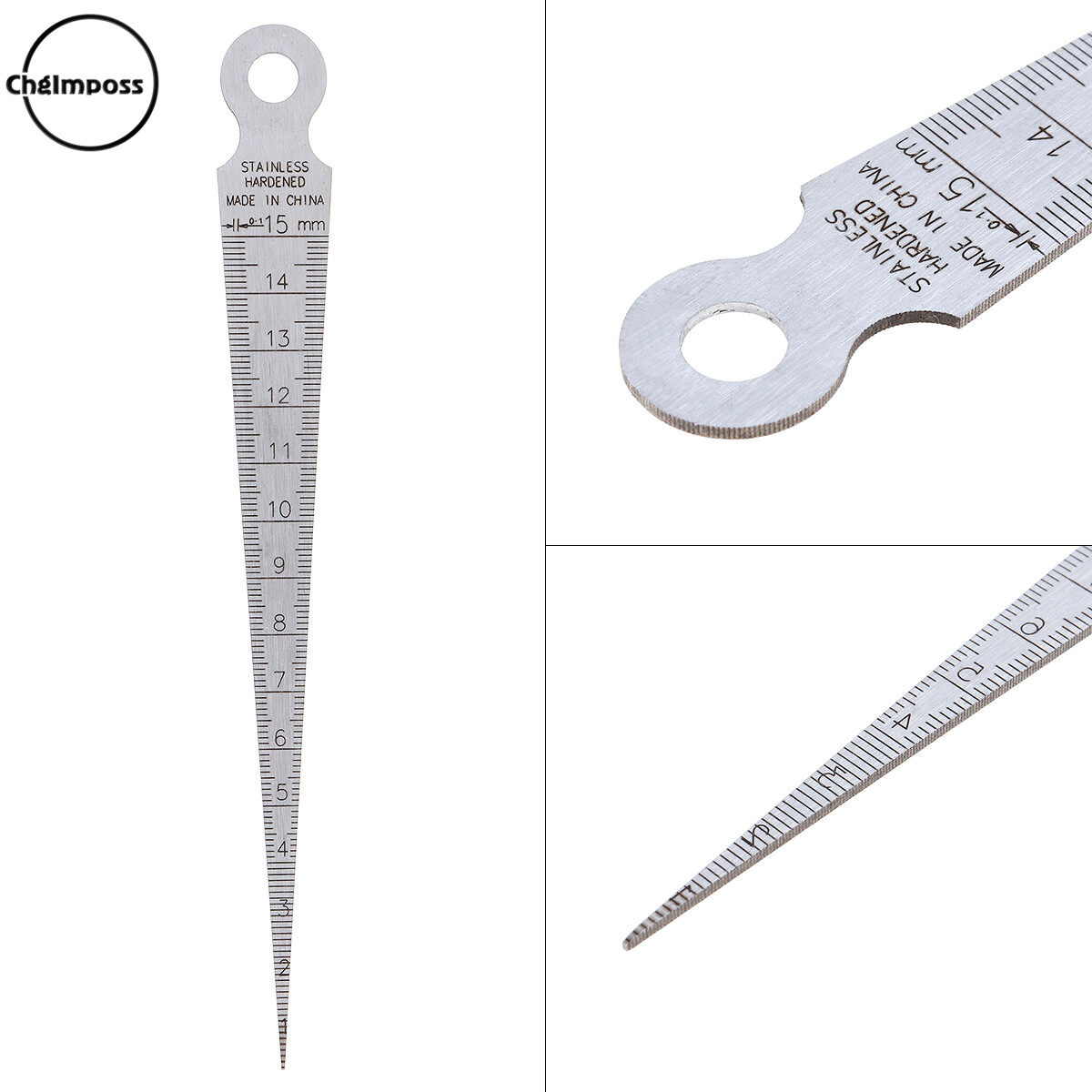 Chgimposs thước đo độ sâu Wedge feeler thước đo độ sâu