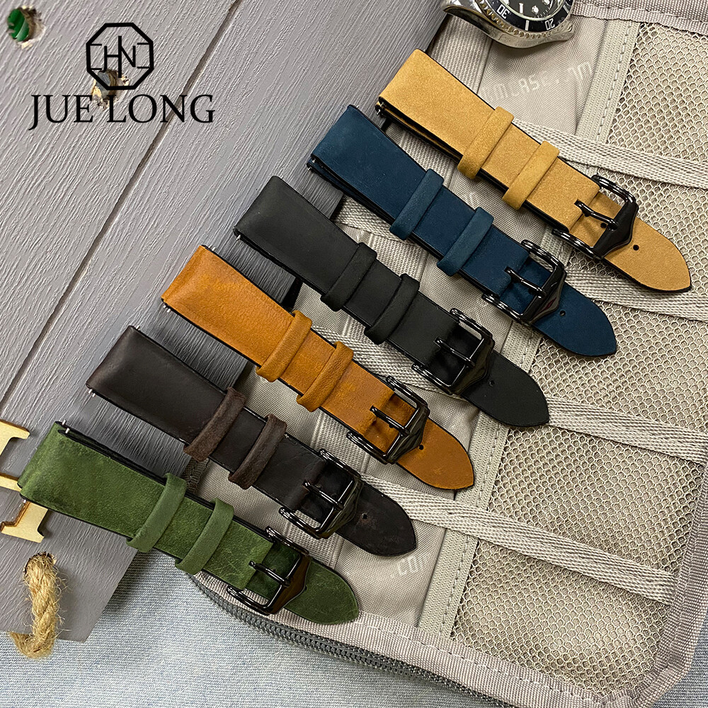 High Quality Silicone Watch Strap 20mm 22mm Quick Release Leather Watchbands