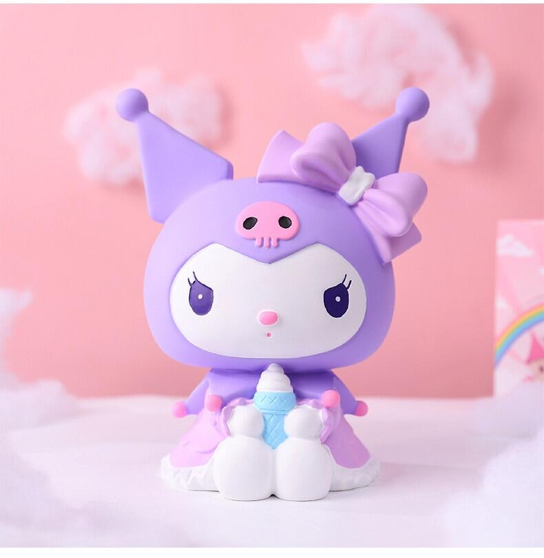 Betterservice Sanrio My Melody kuromi ống heo đựng tiền hộp tiền tiết kiệm trường hợp tiền xu Kawaii