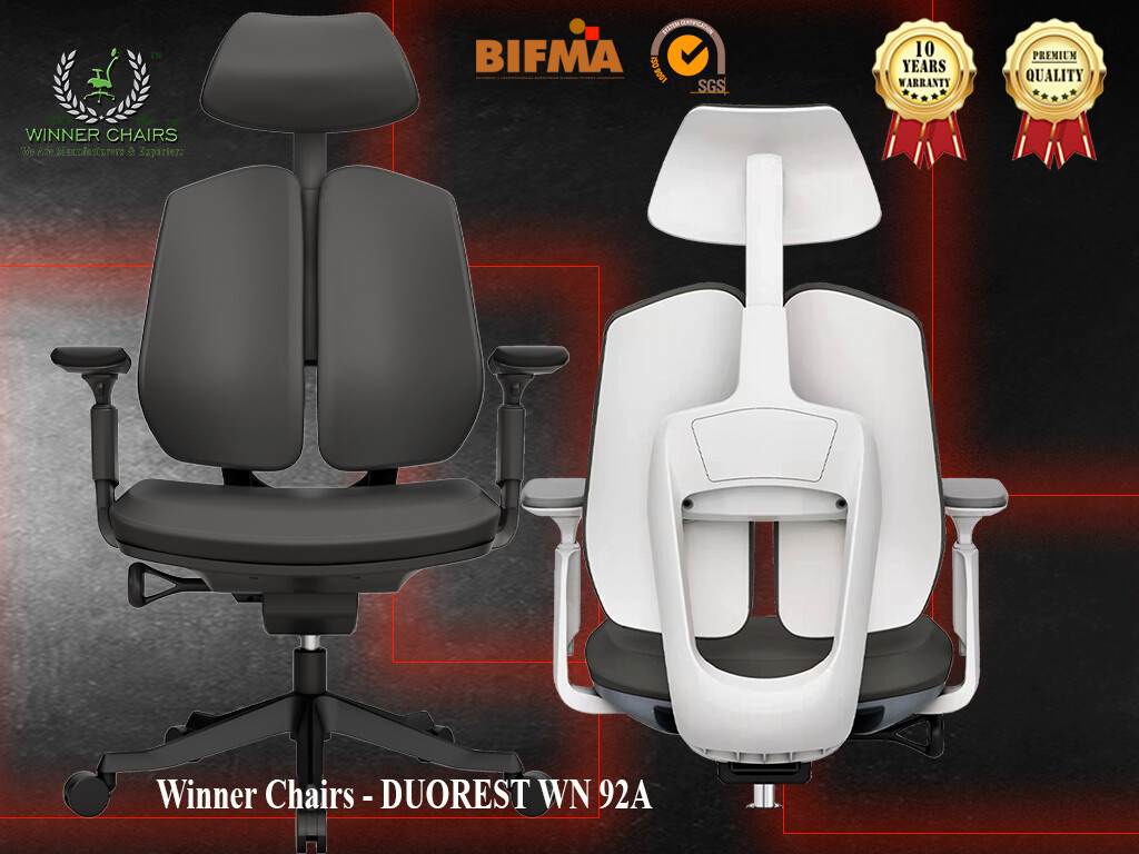 DUOREST WN 92A-BLK Ergonomic Chair -WINNER CHAIRS Ergonomic