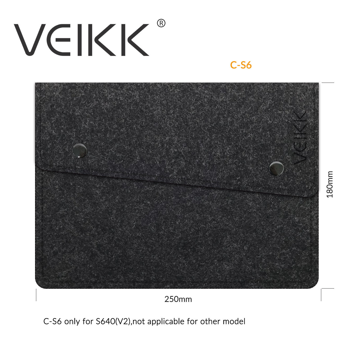 [VEIKK C-S6 Felt Case Carrying bag Designed for VEIKK Pen Tablet S640,VEIKK C-S6 Felt Case Carrying bag Design for S640 (V2),VEIKK C-S6 Felt Case Carrying bag Designed for VEIKK Pen Tablet S640,]