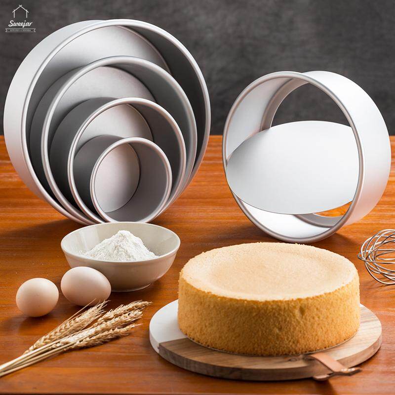 SWEEJAR Khuôn làm bánh 4/6/8/10 inch 1 khay nướng bánh chống dính bằng nhôm hợp kim khuôn làm bánh dụng cụ nhà bếp - INTL