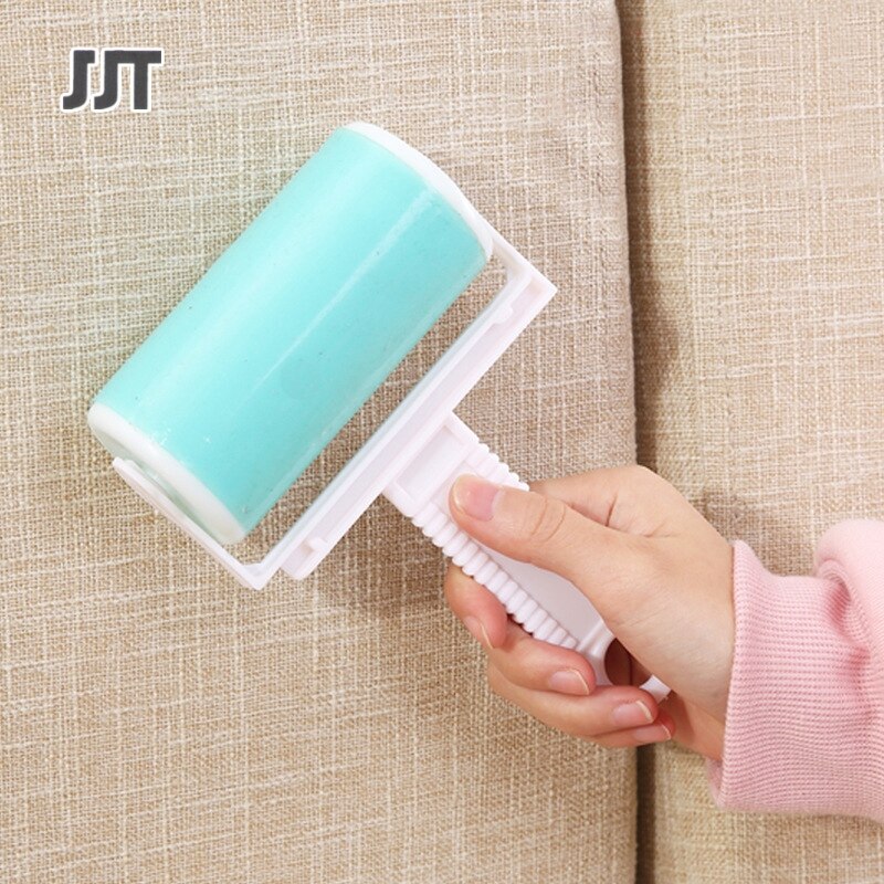 Sticker Pet Hair Dog Hair Multifunction epilator with cover, plastic dust remover portable washable clothes sticky hair removal roller ราคา 41 บาท*ส่งฟรี