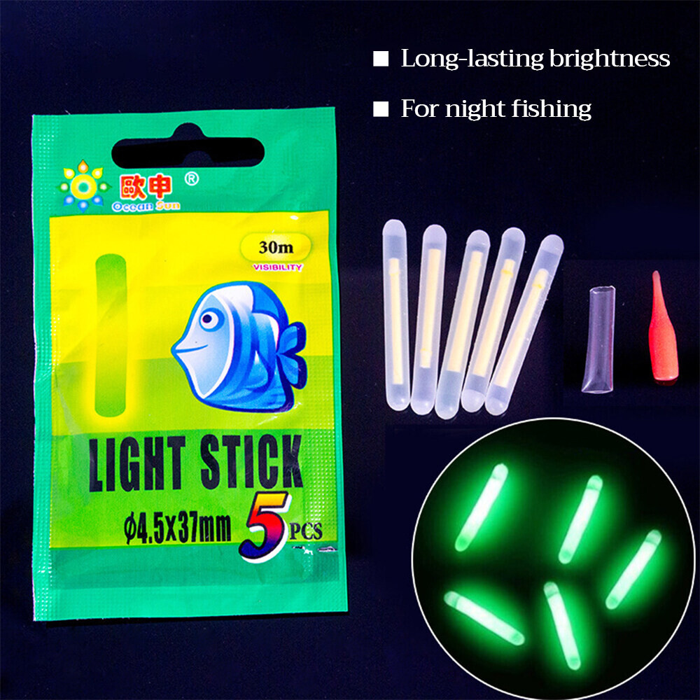 2 gói que đèn huỳnh quang cần câu câu cá ban đêm phao câu cá phát sáng dạng kẹp lightstick que phát sáng