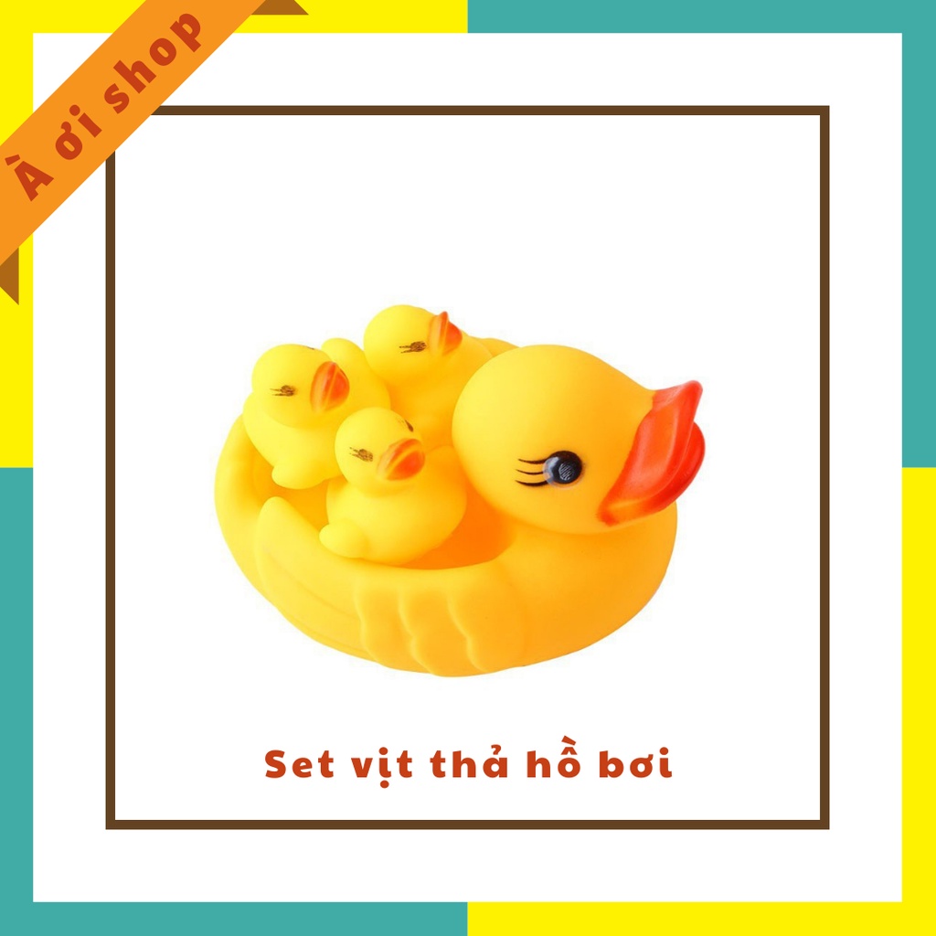 Set vịt thả hồ bơi cho bé