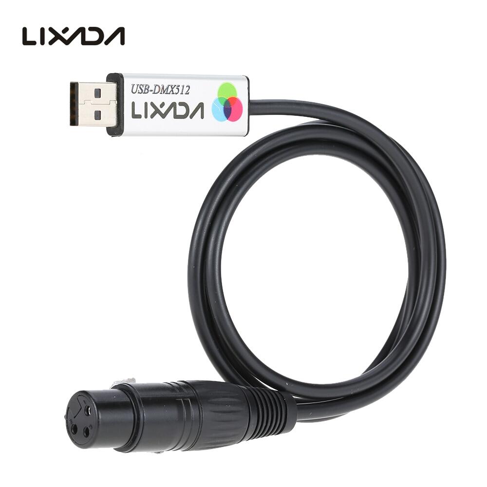 Lixada Bộ Chuyển Đổi Usb Sang Dmx Inter Chiếu Sáng Sân Khấu Đèn Vũ Trường Dj Dmx Inter Usb Đèn Tiệc 