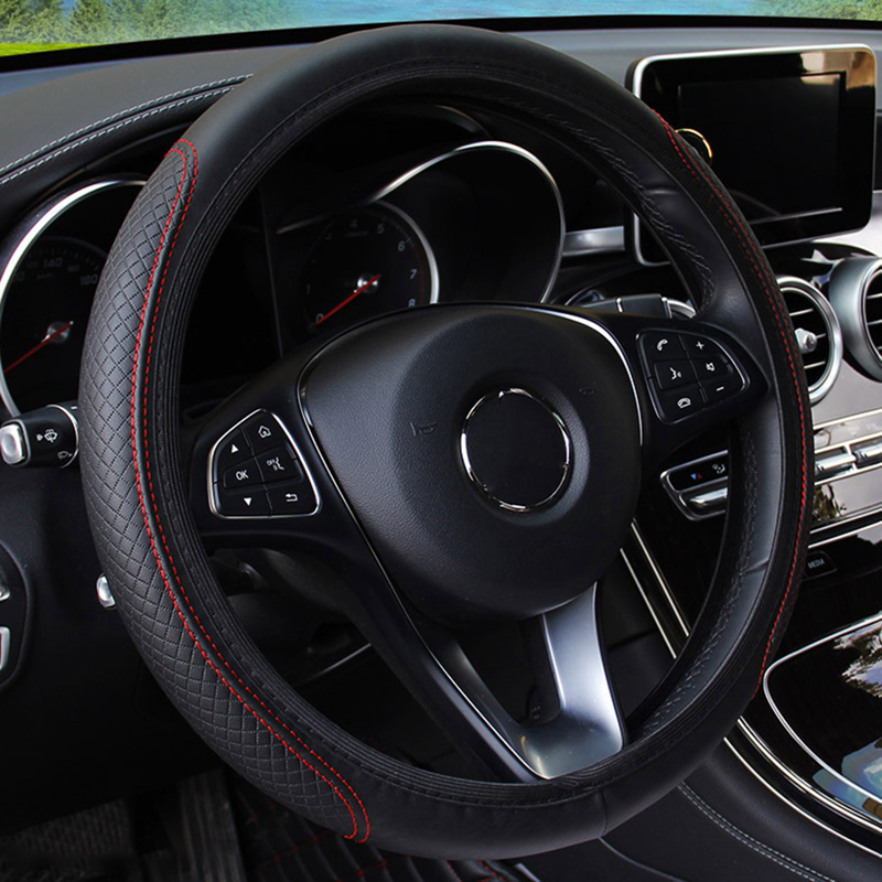 Bọc vô lăng bọc vô lăng bện trên vô lăng bọc vô lăng xe hơi cubre volante phụ kiện xe hơi