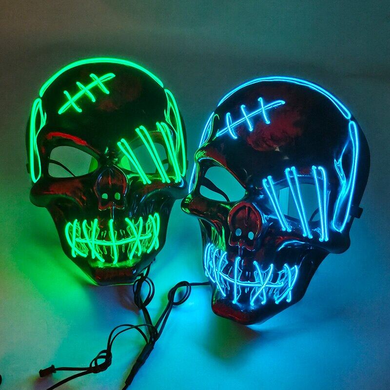 Hot Bán Hàng Kinh Dị Halloween LED Skull Phát Sáng Đảng Mới Thanh Trừng