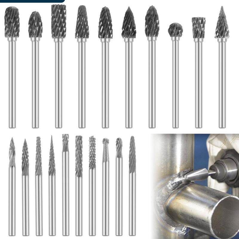 20Pcs dao doa Mài Thiết Lập thép vonfram mũi mài xoay Bit Với 1/8 Inch Shank Sharp khắc gỗ Burr Set dao doa Mài Thiết Lập dao doa Mài Thiết Lập Cho Gỗ Everso