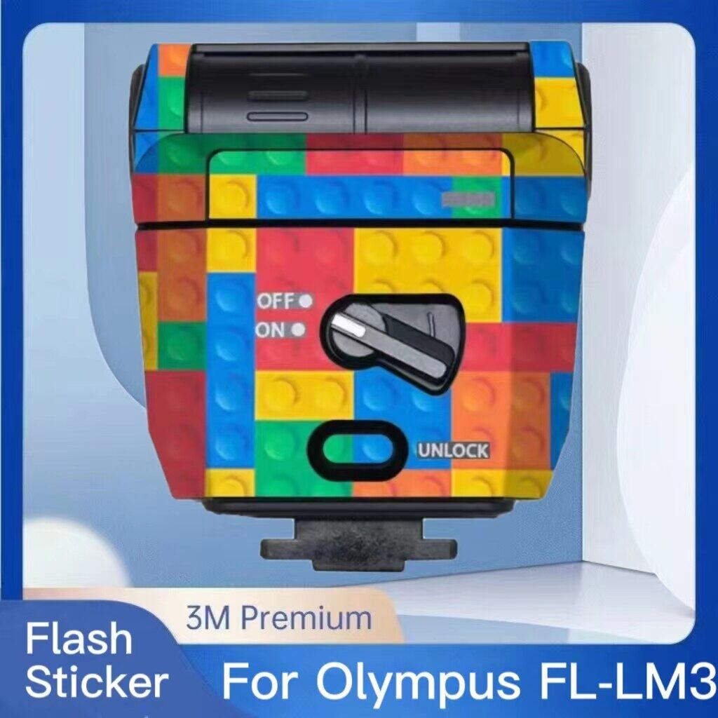 Đối với Olympus FL-LM3 chống trầy xước Đèn flash máy ảnh nhãn dán áo bọc