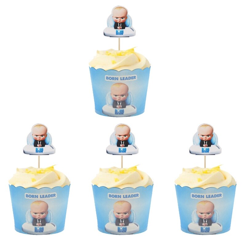 [Mới] BabyBoss Cốc Giấy Cupcake Muffin Hoạt Hình Hộp Bánh Muffin Cupcake Hình Thức Bánh Khuôn Bánh Tiệc Dụng Cụ Trang Trí