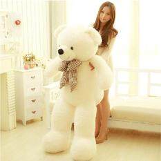 75CM Giant Big Cute Plush Stuffed Teddy White Bear Huge Soft 100% Cotton