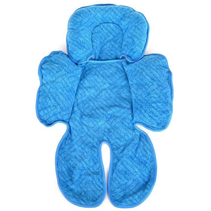 Authentic CuddleMe Head & Body Support Seat Pad - Abstractblue