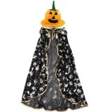 Childrens' Halloween Costume Wizard Witch Cloak Silver